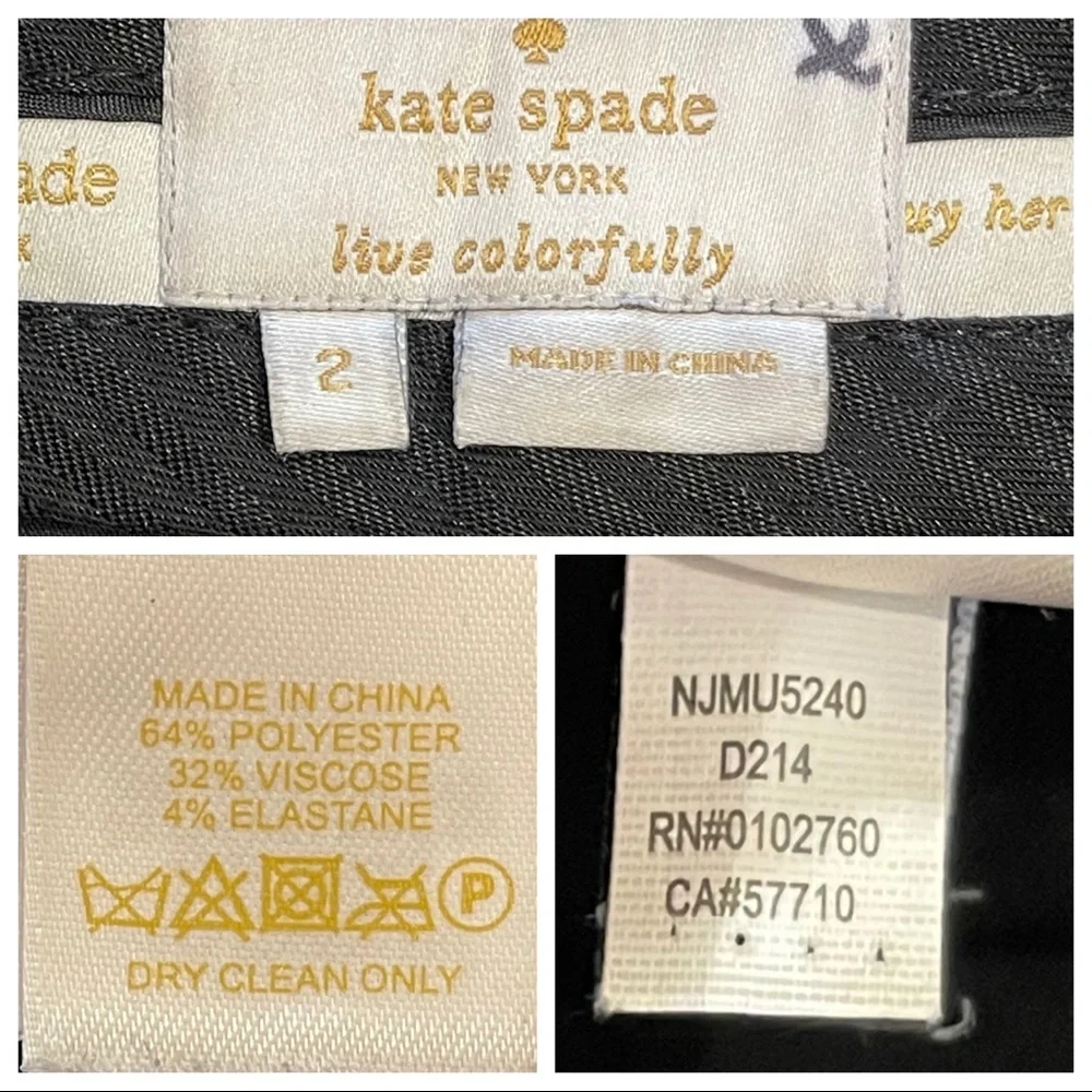 Kate Spade New York Black Cuffed Culottes